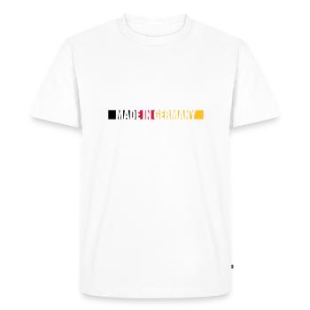 Made in Germany - Men's Premium Organic T-Shirt - white - Front - Nico (187cm)