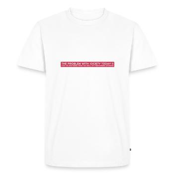 drinks from enemies skulls - Men's Premium Organic T-Shirt - white - Front - Nico (187cm)