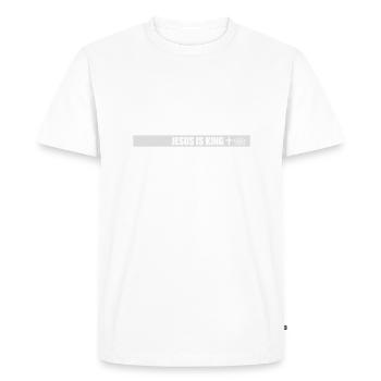 jesus is king quote - Men's Premium Organic T-Shirt - white - Front - Nico (187cm)