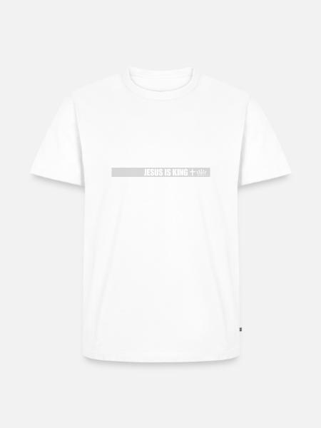 jesus is king quote - Men's Premium Organic T-Shirt - white