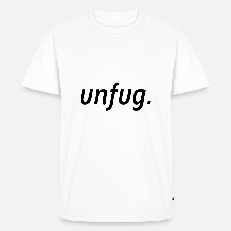 unfug. - Männer Premium Bio T-Shirt - Weiß