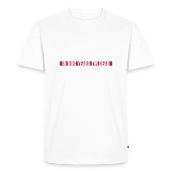 dans les années de chien Mort - T-shirt Premium bio Homme - blanc - Devant - Nico (187cm)