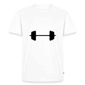 poids - T-shirt Premium bio Homme - blanc - Devant - Nico (187cm)
