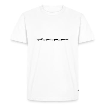 Floral Garland Flowers Hearts 04 Drawing Area 4 - Men's Premium Organic T-Shirt - white - Front - Nico (187cm)