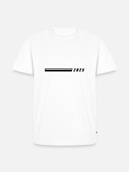 2025 year - Men's Premium Organic T-Shirt - white