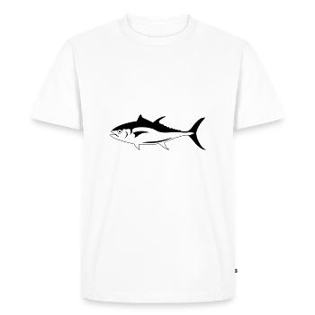 thon - T-shirt Premium bio Homme - blanc - Devant - Nico (187cm)