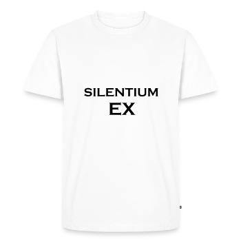 Silentium Ex Bude Connection Student Gift - Men's Premium Organic T-Shirt - white - Front - Nico (187cm)