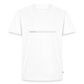 pas antisocial anti-stupide - T-shirt Premium bio Homme - blanc - Devant - Nico (187cm)