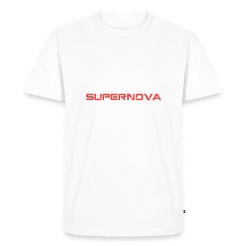 SUPERNOVA 2 - T-shirt Premium bio Homme - blanc - Devant - Nico (187cm)