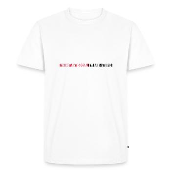 pas antisocial anti-stupide - T-shirt Premium bio Homme - blanc - Devant - Nico (187cm)