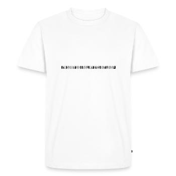 Roulez mes yeux - T-shirt Premium bio Homme - blanc - Devant - Nico (187cm)