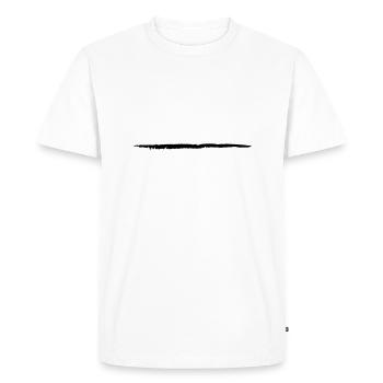 Coup de pinceau d'art de course soulignent - T-shirt Premium bio Homme - blanc - Devant - Nico (187cm)