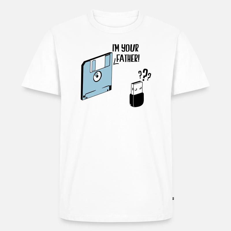Ich bin dein Vater - Männer Premium Bio T-Shirt - Weiß