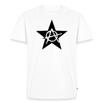Étoile anarchie chaos punk révolution protesta - T-shirt Premium bio Homme - blanc - Devant - Nico (187cm)