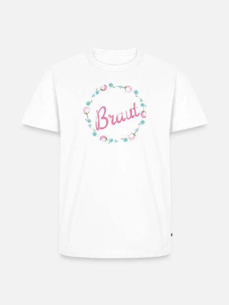 Braut - Männer Premium Bio T-Shirt - Weiß