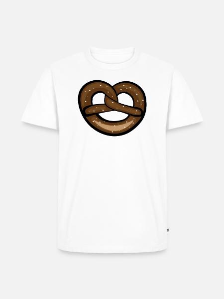 Breze, Brezn, Bayern, Bavaria - Männer Premium Bio T-Shirt - Weiß