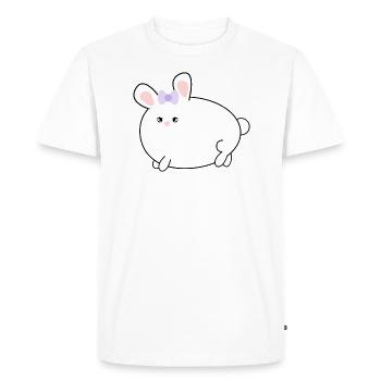 Lapin kawaii - T-shirt Premium bio Homme - blanc - Devant - Nico (187cm)