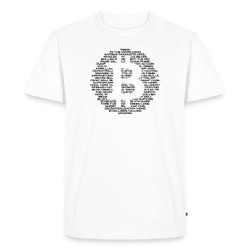 Logo Bitcoin - Crypto - T-shirt Premium bio Homme - blanc - Devant - Nico (187cm)
