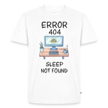 Erreur 404 veille introuvable - T-shirt Premium bio Homme - blanc - Devant - Nico (187cm)