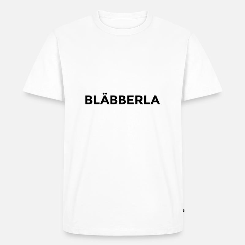 Bläbberla montserrat - Männer Premium Bio T-Shirt - Weiß