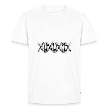 C’est mon ADN - T-shirt Premium bio Homme - blanc - Devant - Nico (187cm)