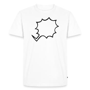 BD exclamation - T-shirt Premium bio Homme - blanc - Devant - Nico (187cm)