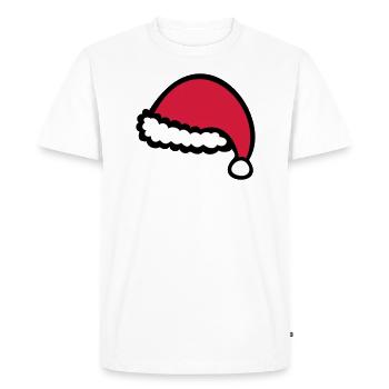 Noël a - T-shirt Premium bio Homme - blanc - Devant - Nico (187cm)