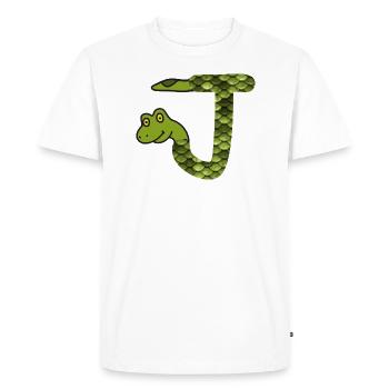 serpent - T-shirt Premium bio Homme - blanc - Devant - Nico (187cm)