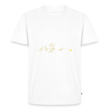 Canards et canards en caoutchouc - T-shirt Premium bio Homme - blanc - Devant - Nico (187cm)