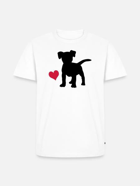 Jack Russell Terrier - Männer Premium Bio T-Shirt - Weiß