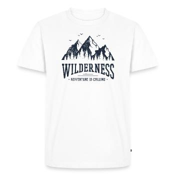 désert - T-shirt Premium bio Homme - blanc - Devant - Nico (187cm)