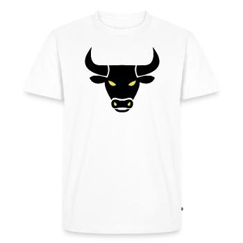 stier_002 - T-shirt Premium bio Homme - blanc - Devant - Nico (187cm)
