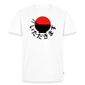ñami ramen - T-shirt Premium bio Homme - blanc - Devant - Nico (187cm)