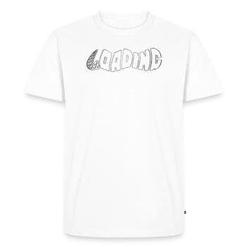 Loading .... ready - Männer Premium Bio T-Shirt - Weiß - Vorne - Nico (187cm)