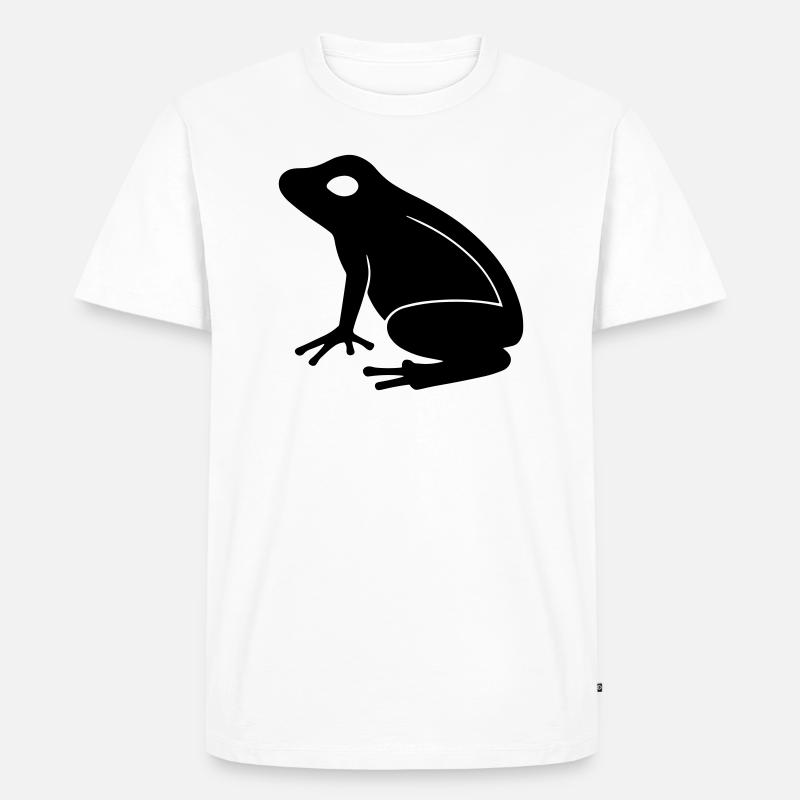 Frosch - Männer Premium Bio T-Shirt - Weiß