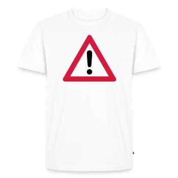 achtung! - T-shirt Premium bio Homme - blanc - Devant - Nico (187cm)