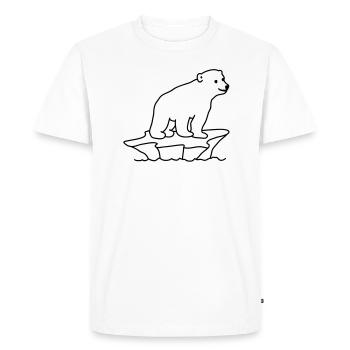Polar Bear - T-shirt Premium bio Homme - blanc - Devant - Nico (187cm)