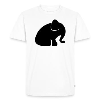 elephant baby - Men's Premium Organic T-Shirt - white - Front - Nico (187cm)