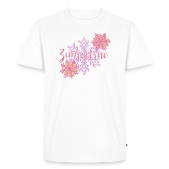 Motif de Noël Étoile à la cannelle - T-shirt Premium bio Homme - blanc - Devant - Nico (187cm)