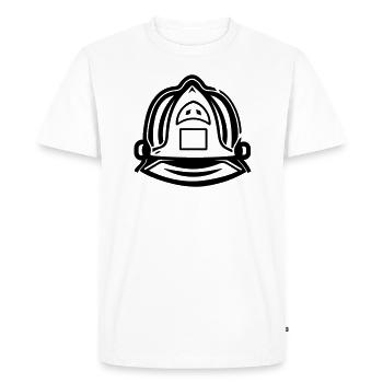 Firefighter's helmet - Men's Premium Organic T-Shirt - white - Front - Nico (187cm)