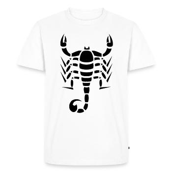 Scorpion - T-shirt Premium bio Homme - blanc - Devant - Nico (187cm)