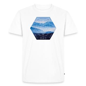 Meilleur papa Strong Bear Papa - T-shirt Premium bio Homme - blanc - Devant - Nico (187cm)
