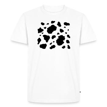 Peau de vache 2 - T-shirt Premium bio Homme - blanc - Devant - Nico (187cm)