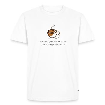 Message chrétien positif - T-shirt Premium bio Homme - blanc - Devant - Nico (187cm)