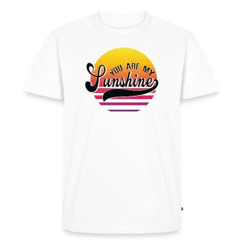 You Are My Sunshine - T-shirt Premium bio Homme - blanc - Devant - Nico (187cm)