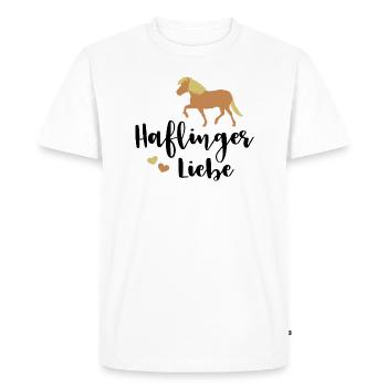 Haflinger aime Haflinger - T-shirt Premium bio Homme - blanc - Devant - Nico (187cm)
