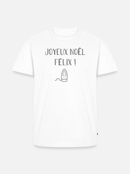 Joyeux Noël Félix ! - T-shirt Premium bio Homme - blanc