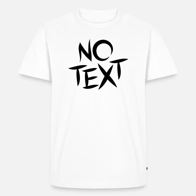 NO TEXT - Männer Premium Bio T-Shirt - Weiß
