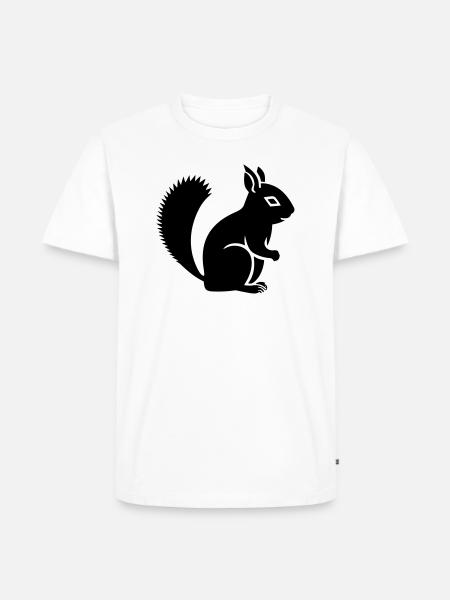 écureuil - T-shirt Premium bio Homme - blanc