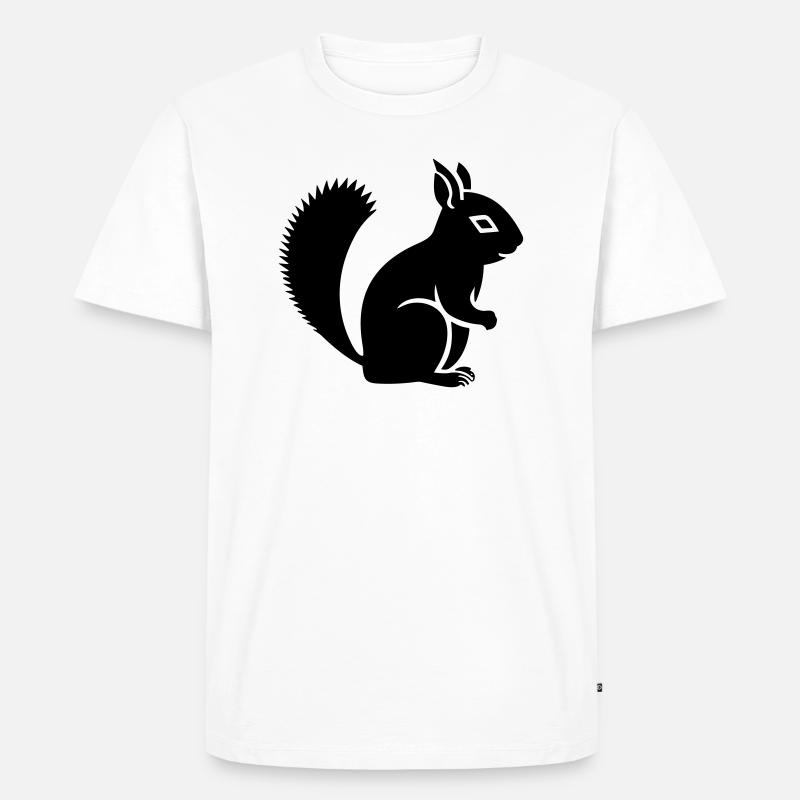 Eichhörnchen - Männer Premium Bio T-Shirt - Weiß